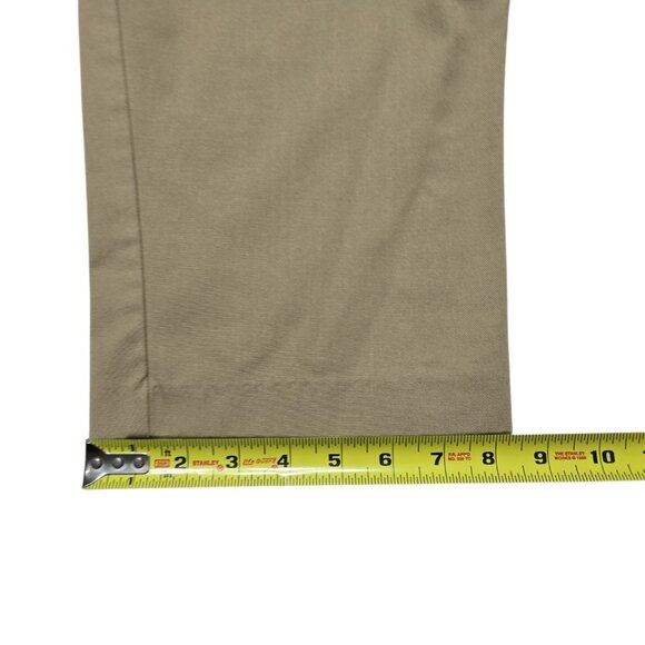 Vintage Priority One Pants Womens 26 Khaki Brown Elastic Waist Workwear Pleated - Picture 8 of 14